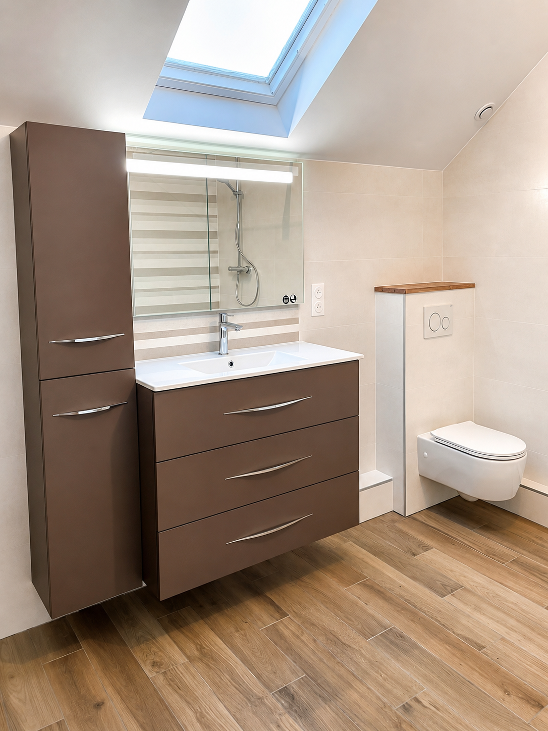 Photo avant rénovation salle de bain sous combles AVL